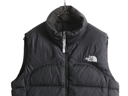 ノースフェイス ヌプシ ダウン ベスト レディース S The North face アウトドア NUPTSE 700フィル フルジップ 重ね着 前開き パッカブル 黒