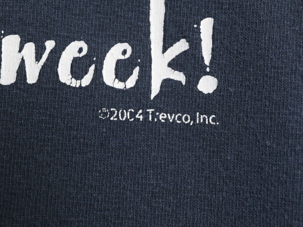 00s USA製 ジョーク メッセージ プリント 半袖 Tシャツ メンズ XL 古着 00年代 オールド ヘビーウェイト 大きいサイズ プリントT ネイビー