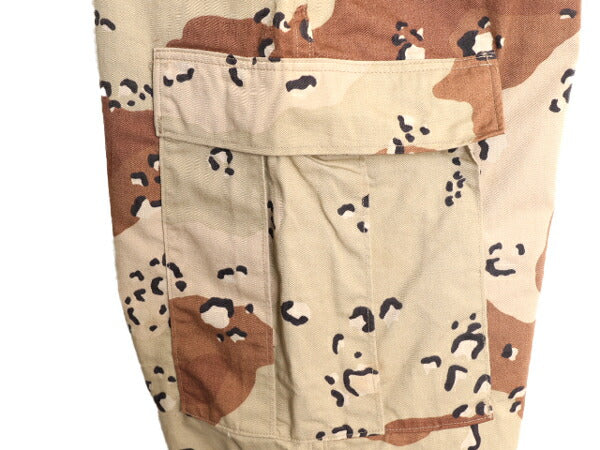 90s 91年製 US ARMY 米軍実物 デザート カモ BDU ミリタリー パンツ SMALL X-LONG 古着 90年代 ミリタリー 6C チョコチップ アーミー 迷彩