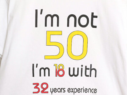 80s ジョーク メッセージ プリント 半袖 Tシャツ メンズ XL 程/ 古着 80年代 ヴィンテージ 大きいサイズ シングルステッチ グラフィック 白
