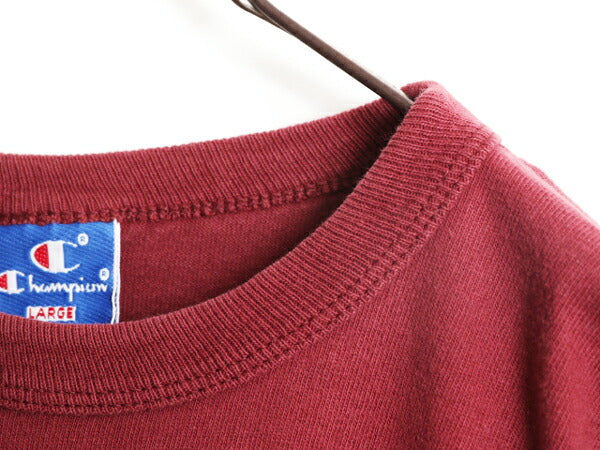 80s USA製 チャンピオン カレッジ プリント 半袖 Tシャツ メンズ L / 80年代 ヴィンテージ Champion 100% コットン ヘビーウェイト エンジ