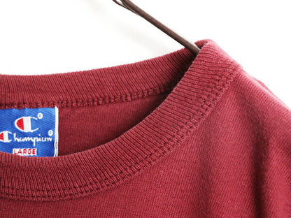80s USA製 チャンピオン カレッジ プリント 半袖 Tシャツ メンズ L / 80年代 ヴィンテージ Champion 100% コットン ヘビーウェイト エンジ