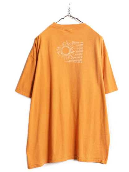 デッドストック 90s USA製 メッセージ アート プリント 半袖 Tシャツ メンズ XL / 新品 90年代 オールド シングルステッチ ヘビーウェイト