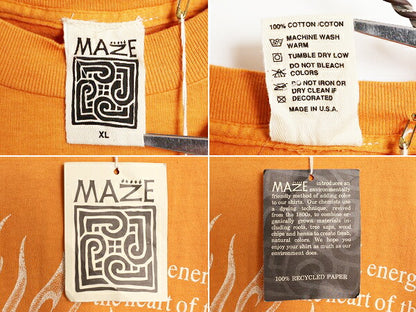 デッドストック 90s USA製 メッセージ アート プリント 半袖 Tシャツ メンズ XL / 新品 90年代 オールド シングルステッチ ヘビーウェイト