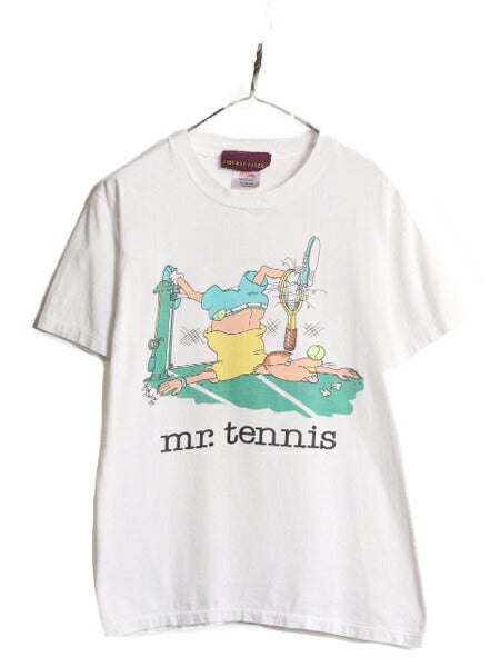 80s ジョーク イラスト プリント 半袖 Tシャツ メンズ M 古着 80年代 ヴィンテージ ヘビーウェイト シングルステッチ キャラクター アート