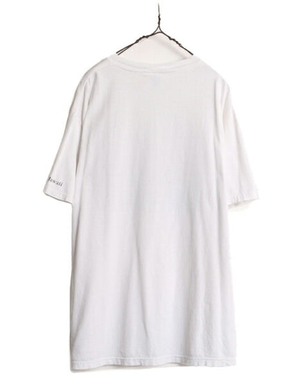 90s ジョーク イラスト キャラクター プリント 半袖 Tシャツ メンズ XL 古着 オールド メッセージ アート 大きいサイズ ヘビーウェイト 白