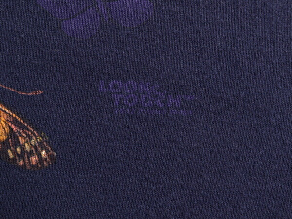 00s 蝶 アート イラスト 両面 プリント 半袖 Tシャツ メンズ XL 古着 00年代 オールド アニマル ヘビーウェイト 大きいサイズ グラフィック