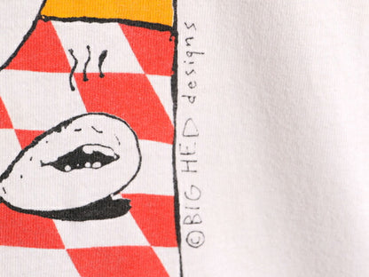 80s USA製 BIG HEAD designs アート イラスト プリント 半袖 Tシャツ メンズ M 80年代 ヴィンテージ カニ ヘビーウェイト シングルステッチ