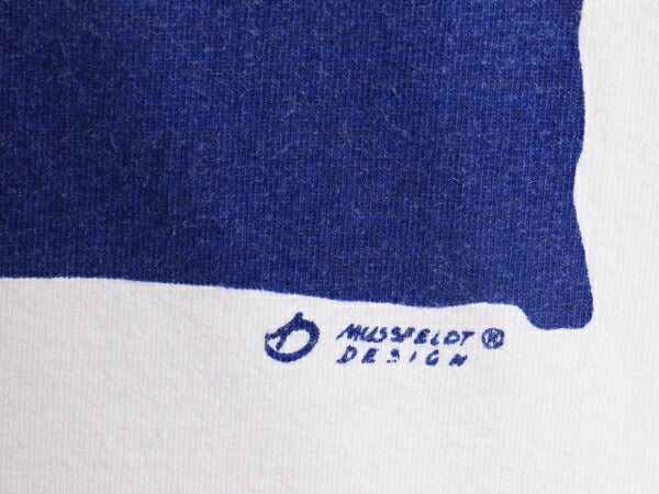 90s アート イラスト プリント 半袖 Tシャツ メンズ L 90年代 オールド グラフィック ヘビーウェイト 白 カットソー キャラクター ホワイト