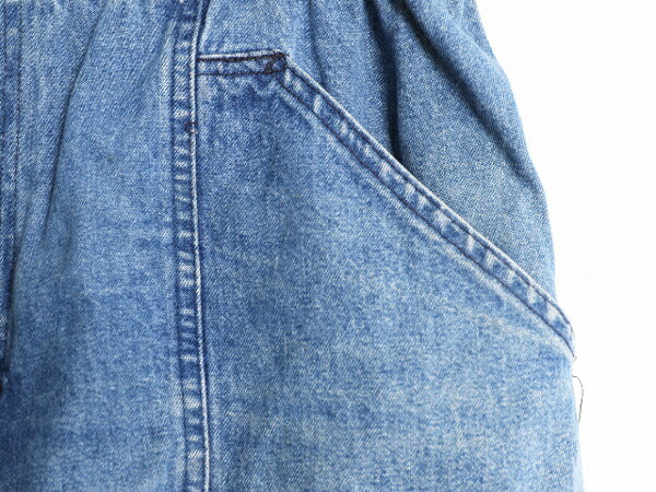 90s チェロキー デニム ショートパンツ レディース M / 古着 90年代 オールド CHEROKEE 短パン コットン ショーツ ノータック ヒゲ アタリ