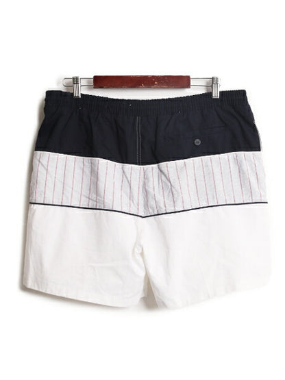 90s ピエールカルダン デザイン ショートパンツ メンズ L / オールド Pierre Cardin スイム ショーツ 短パン 海パン 水陸両用 マルチカラー