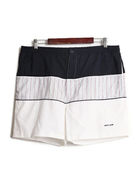 90s ピエールカルダン デザイン ショートパンツ メンズ L / オールド Pierre Cardin スイム ショーツ 短パン 海パン 水陸両用 マルチカラー