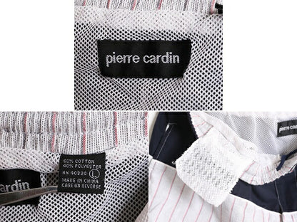 90s ピエールカルダン デザイン ショートパンツ メンズ L / オールド Pierre Cardin スイム ショーツ 短パン 海パン 水陸両用 マルチカラー