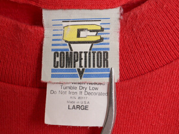 90s USA製 NBA オフィシャル ブルズ プリント 半袖 Tシャツ メンズ L 古着 オールド キャラクター バスケ シングルステッチ ヘビーウェイト