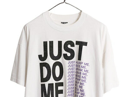 90s USA製 パロディ エロ プリント Tシャツ メンズ XL 古着 90年代 オールド アート グラフィック シングルステッチ 大きいサイズ ホワイト