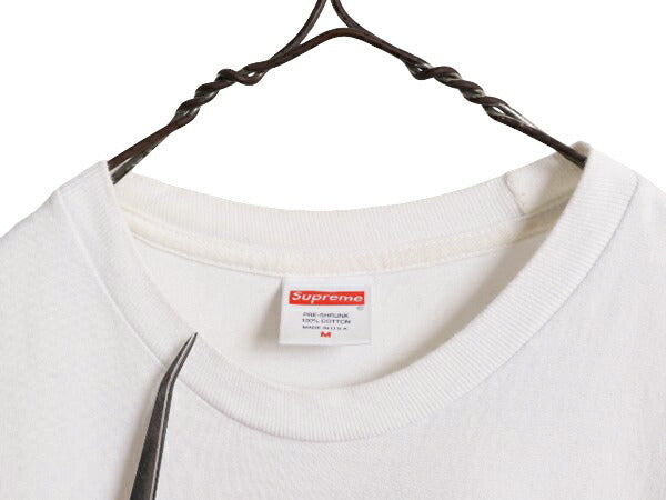 17AW USA製 シュプリーム アート フォト プリント Tシャツ メンズ M / 古着 Supreme オフィシャル ヘビーウェイト メッセージ グラフィック