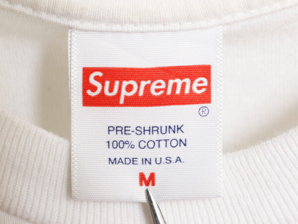 17AW USA製 シュプリーム アート フォト プリント Tシャツ メンズ M / 古着 Supreme オフィシャル ヘビーウェイト メッセージ グラフィック