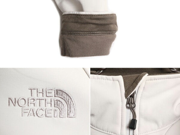 US企画 ノースフェイス APEX ソフトシェル ジャケット レディース S / 古着 The North Face アウトドア 裏 フリース ブルゾン フルジップ