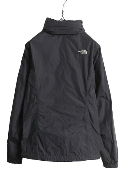 ノースフェイス HYVENT ナイロン ジャケット レディース M / The North Face アウトドア ジャンパー マンパ フルジップ パーカー ブラック