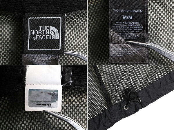 ノースフェイス HYVENT ナイロン ジャケット レディース M / The North Face アウトドア ジャンパー マンパ フルジップ パーカー ブラック