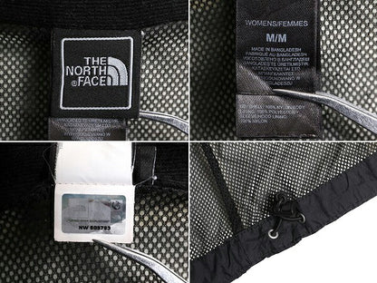 ノースフェイス HYVENT ナイロン ジャケット レディース M / The North Face アウトドア ジャンパー マンパ フルジップ パーカー ブラック