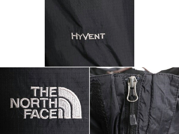 ノースフェイス HYVENT ナイロン ジャケット レディース M / The North Face アウトドア ジャンパー マンパ フルジップ パーカー ブラック