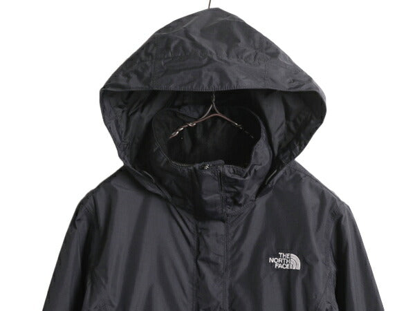 ノースフェイス HYVENT ナイロン ジャケット レディース M / The North Face アウトドア ジャンパー マンパ フルジップ パーカー ブラック