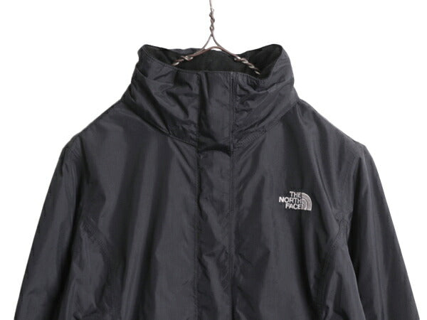 ノースフェイス HYVENT ナイロン ジャケット レディース M / The North Face アウトドア ジャンパー マンパ フルジップ パーカー ブラック