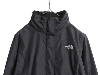 ノースフェイス HYVENT ナイロン ジャケット レディース M / The North Face アウトドア ジャンパー マンパ フルジップ パーカー ブラック