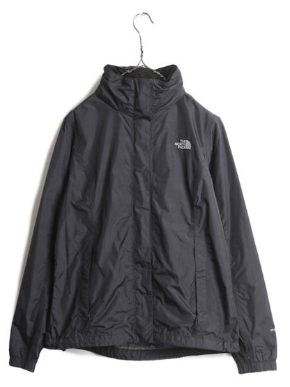 ノースフェイス HYVENT ナイロン ジャケット レディース M / The North Face アウトドア ジャンパー マンパ フルジップ パーカー ブラック