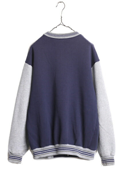 90s USA製 MLB Majestic ヤンキース スウェット スタジャン メンズ M オールド マジェスティック トレーナー ジャケット ジャンパー 裏起毛