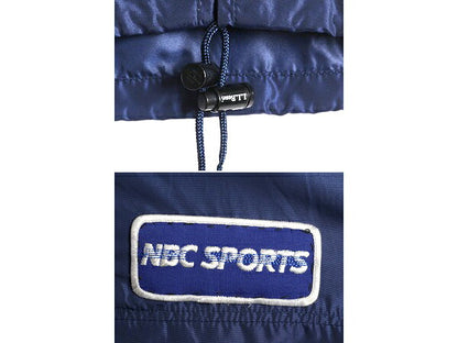 80s エルエルビーン ナイロン ジャケット メンズ S 古着 80年代 ヴィンテージ LLBean アウトドア フルジップ ハイネック 企業 ブルゾン 紺