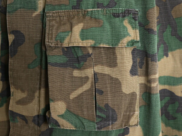 70s 79年製 米軍実物 US ARMY LC-1 リーフ カモ ホットウェザー ジャケット MEDIUM LONG / 古着 70年代 ヴィンテージ ミリタリー 迷彩 軍物