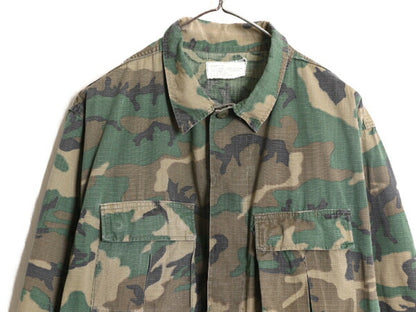 70s 79年製 米軍実物 US ARMY LC-1 リーフ カモ ホットウェザー ジャケット MEDIUM LONG / 古着 70年代 ヴィンテージ ミリタリー 迷彩 軍物