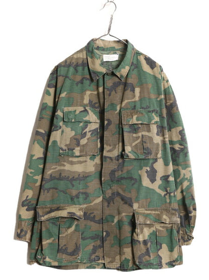 70s 79年製 米軍実物 US ARMY LC-1 リーフ カモ ホットウェザー ジャケット MEDIUM LONG / 古着 70年代 ヴィンテージ ミリタリー 迷彩 軍物