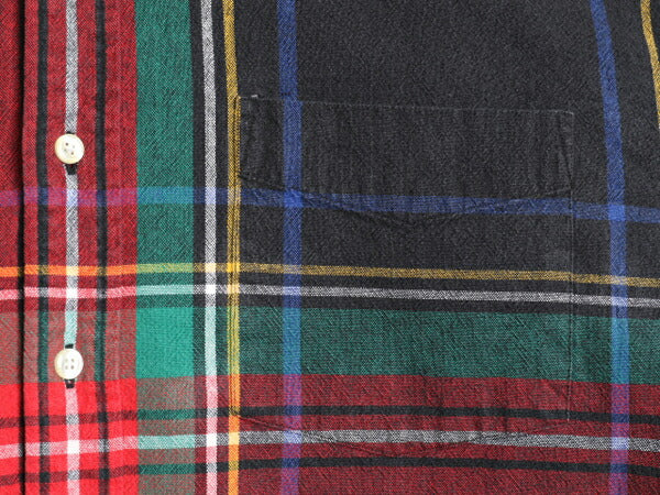 90s OLD GAP チェック 長袖 ボタンダウン シャツ メンズ XL / 90年代 オールド ギャップ コットン キャンバス マルチカラー 大きいサイズ
