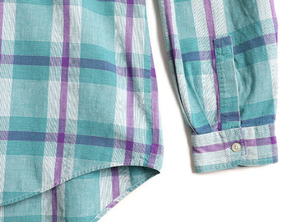 90s ■ ドッカーズ リーバイス チェック 長袖 ボタンダウン シャツ ( メンズ L ) 90年代 オールド LEVIS DOCKERS 長袖シャツ ポケット付き