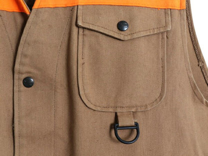 80s 90s USA製 ウールリッチ ダック ハンティング ベスト メンズ XL / ヴィンテージ Woolrich 重ね着 前開き ツートン 大きいサイズ ワーク