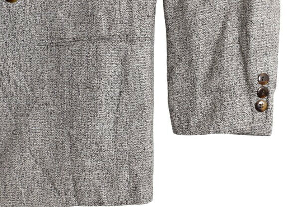 デッドストック 80s USA製 ピエールカルダン ダブルブレスト テーラード ジャケット メンズ L 程 ヴィンテージ Pierre Cardin ブレザー 灰