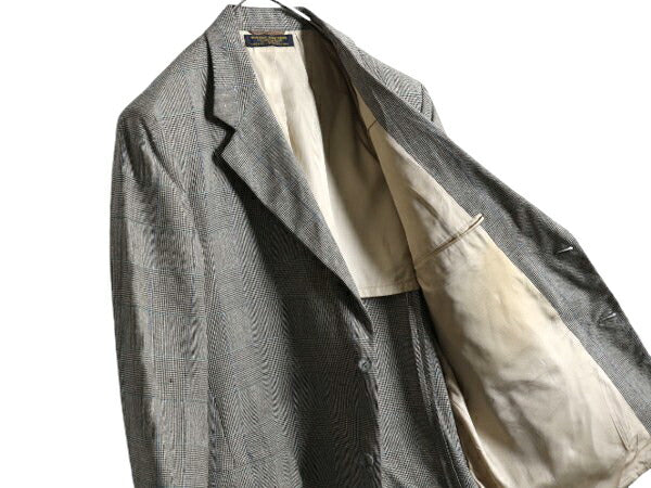 80s USA製 ブルックスブラザーズ テーラード ジャケット メンズ M 古着 ヴィンテージ 段返り 3ボタン BROOKS BROTHERS ブレザー チェック