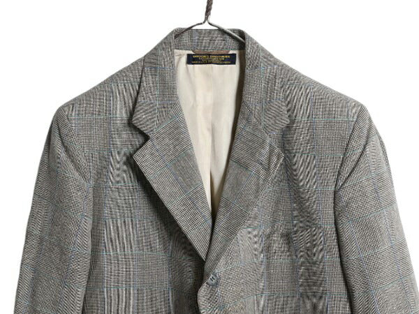 80s USA製 ブルックスブラザーズ テーラード ジャケット メンズ M 古着 ヴィンテージ 段返り 3ボタン BROOKS BROTHERS ブレザー チェック