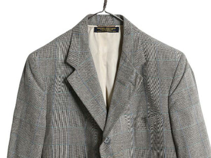 80s USA製 ブルックスブラザーズ テーラード ジャケット メンズ M 古着 ヴィンテージ 段返り 3ボタン BROOKS BROTHERS ブレザー チェック