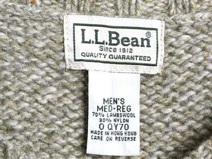 エルエルビーン ラム ウール ニット セーター メンズ M / 古着 LLBean アウトドア LLビーン ミドルゲージ 無地 長袖ニット 長袖セーター