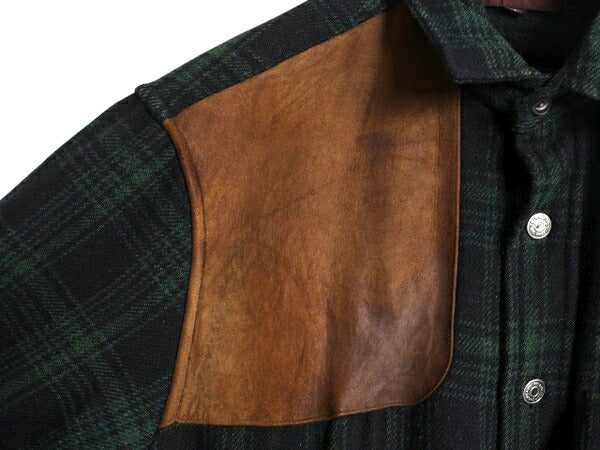 70s チャップス ラルフローレン チェック ウール シャツ メンズ M 古着 ヴィンテージ CHAPS ポロ 長袖シャツ ハンティング シューティング