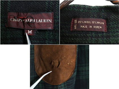 70s チャップス ラルフローレン チェック ウール シャツ メンズ M 古着 ヴィンテージ CHAPS ポロ 長袖シャツ ハンティング シューティング