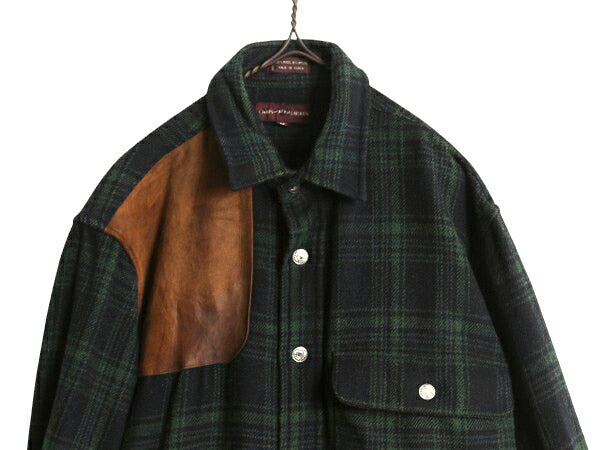 70s チャップス ラルフローレン チェック ウール シャツ メンズ M 古着 ヴィンテージ CHAPS ポロ 長袖シャツ ハンティング シューティング