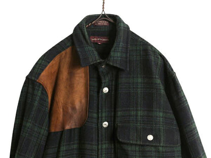 70s チャップス ラルフローレン チェック ウール シャツ メンズ M 古着 ヴィンテージ CHAPS ポロ 長袖シャツ ハンティング シューティング