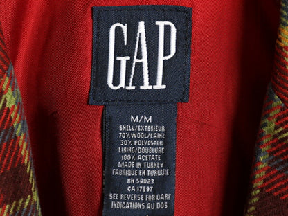 デッドストック 90s OLD GAP チェック テーラード ジャケット レディース M 新品 ブレザー 90年代 オールド ギャップ 旧タグ 紺タグ ウール