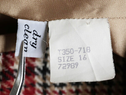 デッドストック 70s USA製 ペンドルトン ツイード テーラード ジャケット レディース XL ヴィンテージ PENDLETON ブレザー チェック ウール