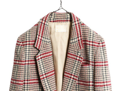 デッドストック 70s USA製 ペンドルトン ツイード テーラード ジャケット レディース XL ヴィンテージ PENDLETON ブレザー チェック ウール
